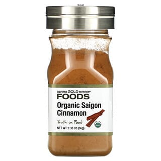 California Gold Nutrition, Organic Saigon Cinnamon, Non-Irradiated, Non-ETO, 2.33 oz (66 g)
