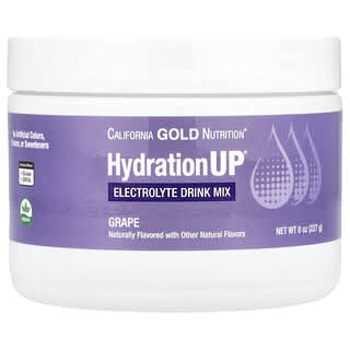 California Gold Nutrition, HydrationUP, 전해질 드링크 믹스, 포도 맛, 227g(8oz)