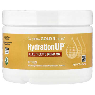 California Gold Nutrition HydrationUP Electrolyte Drink Mix 8 oz