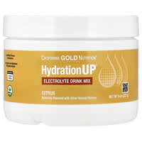 California Gold Nutrition, HydrationUP®, Mélange à boire enrichi en électrolytes avec calcium, potassium, vitamines C et E, Agrumes, 227 g