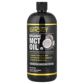 California Gold Nutrition, Sport, ekologisk MCT-olja, 32 fl oz (946 ml)