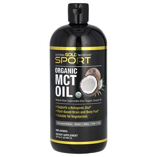 California Gold Nutrition, Sport, organiczny olej MCT, 946 ml