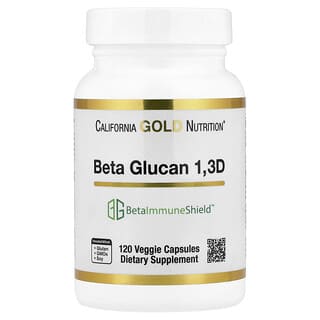 California Gold Nutrition, Beta Glucan from Algae 1,3D, 120 Veggie Capsules (125 mg Per Capsule)