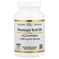 California Gold Nutrition, Premium Krill Oil with Superba2™, 1,000 mg, 60 Softgels