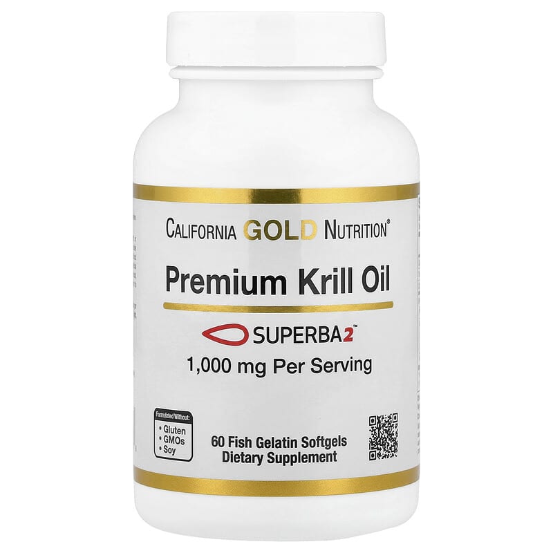 Superba2™（スパーバ2）配合プレミアムクリルオイル、1,000mg、ソフト