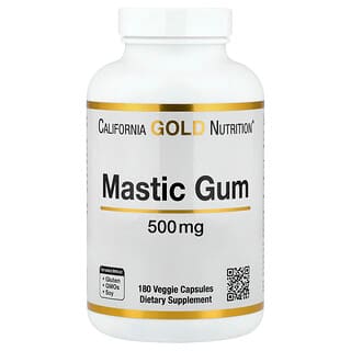 California Gold Nutrition, мастиковая смола, 500 мг, 180 вегетарианских капсул