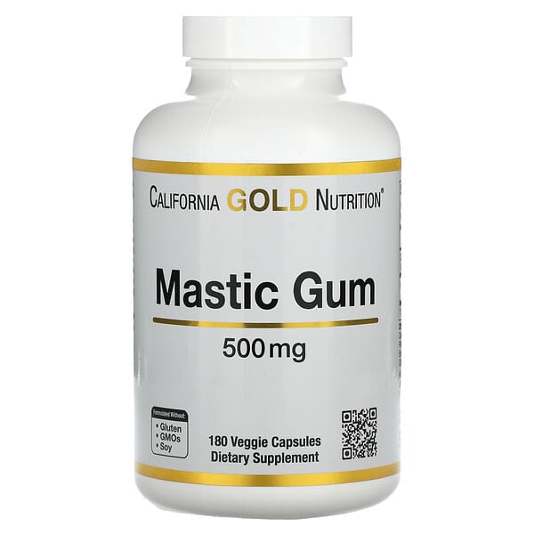 California Gold Nutrition, マスティックガム、1,000mg、ベジカプセル180粒