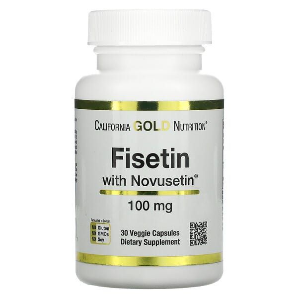 California Gold Nutrition, Novusetin, добавка з фізетином, 100 мг, 30 рослинних капсул