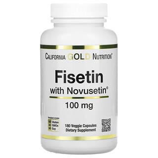California Gold Nutrition, Fisetina con Novusetin, 100 mg, 180 cápsulas vegetales