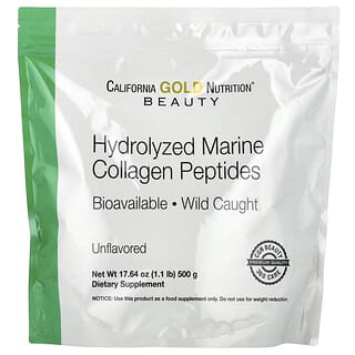 California Gold Nutrition, Hydrolyserade marina kollagenpeptider, utan smaksättning, 500 g (1,1 lb)