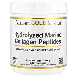 California Gold Nutrition, Hydrolyzed Marine Collagen Peptides, Unflavored, 1.1 lb (500 g)