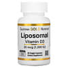 липосомальный витамин D3, 25 мкг (1000 МЕ), 60 растительных капсул