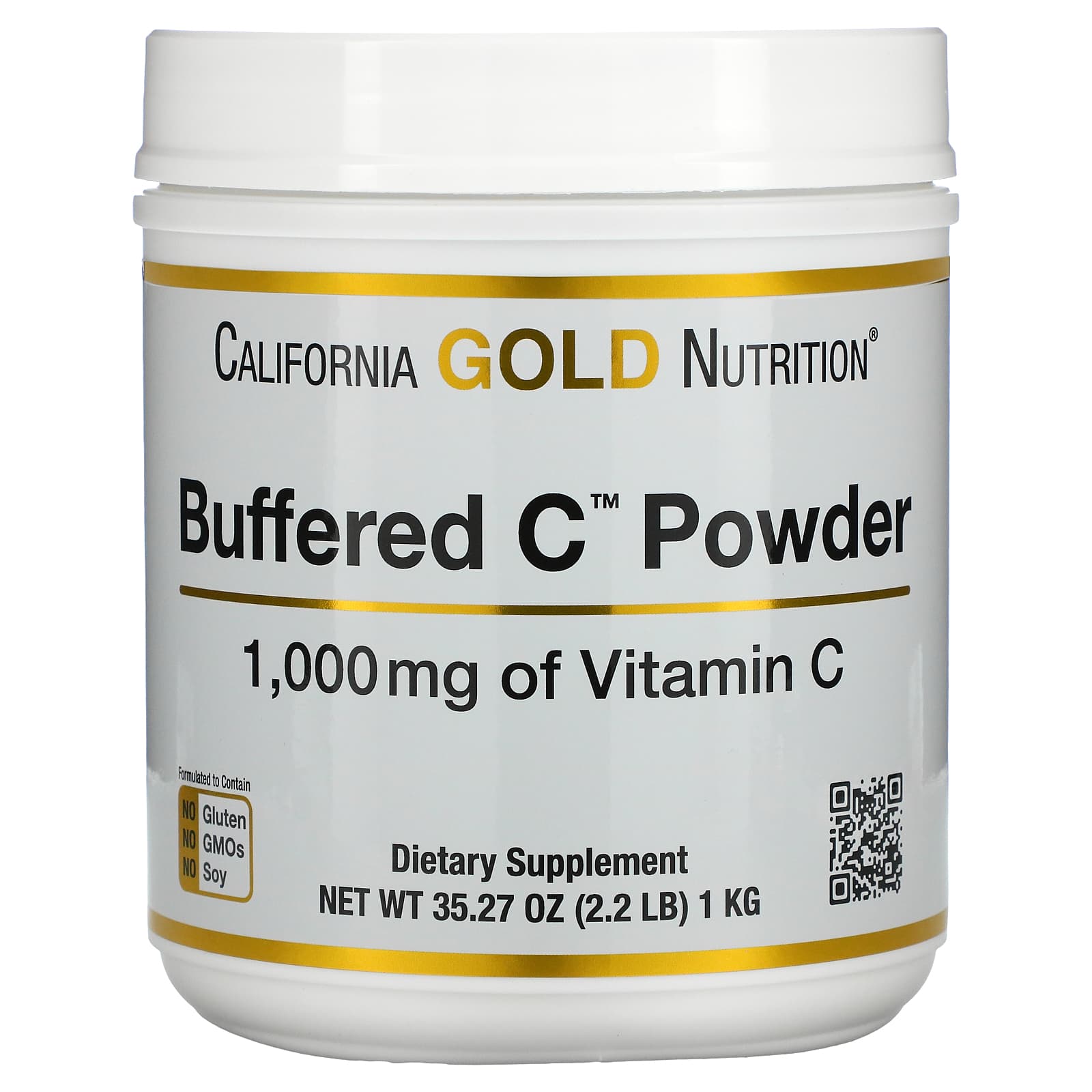 California Gold Nutrition, Buffered Gold C（バッファードゴールドC）、非酸性ビタミンC粉末、アスコルビン
