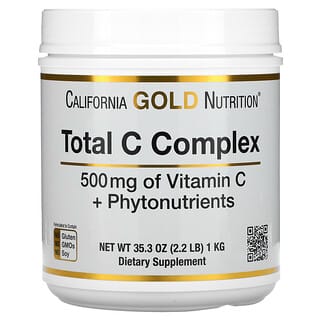 California Gold Nutrition, トータルCコンプレックス、ビタミンC＋植物性栄養素、500mg、1kg（2.2ポンド）
