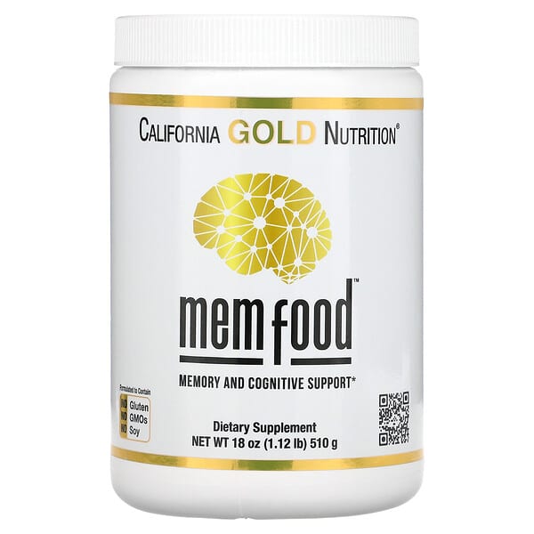 California Gold Nutrition, MEM Food（メムフード）、記憶力＆認知力サポート、510ｇ（1.12ポンド）