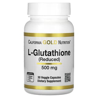 California Gold Nutrition, L-Glutationa (Reduzida), 500 mg, 30 Cápsulas Vegetais