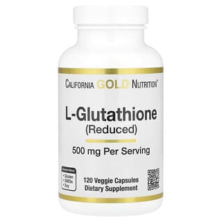 California Gold Nutrition, L-glutation (redus), 500 mg, 120 capsule vegetale