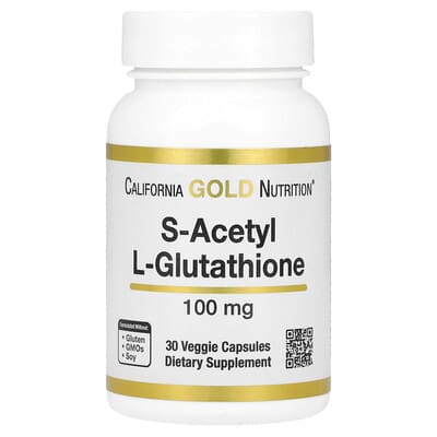 California Gold Nutrition, S-Acetyl-L-Glutathione, 100 mg, 30 Vegetarian Capsules
