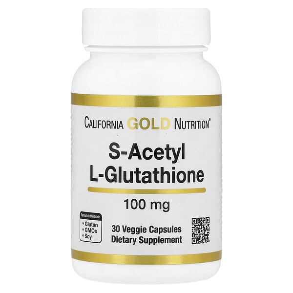 S-Acetyl L-Glutathione, 100 mg, 30 Veggie Capsules