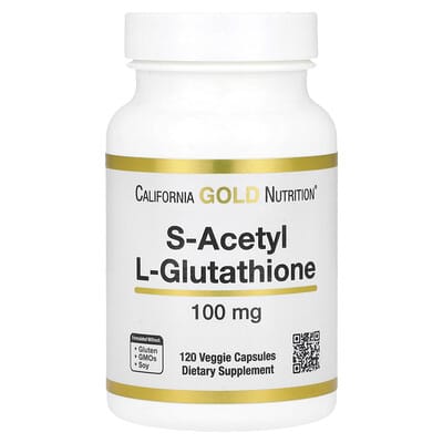 California Gold Nutrition, S-Acetyl-L-Glutathione, 100 mg, 120 Vegetarian Capsules