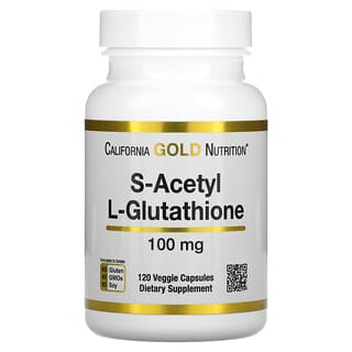California Gold Nutrition, S-acetil-L-glutatión, 100 mg, 120 cápsulas vegetales