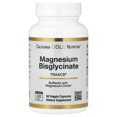 Norland California Gold Nutrition, Magnesium Bisglycinate Chelate, Albion TRAACS®, 60 Veggie Capsules (100 mg per Capsule) supplement Uganda UGX 35255