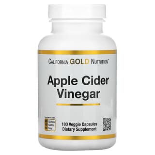 California Gold Nutrition, Vinaigre de cidre de pomme, 180 capsules végétales