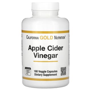 California Gold Nutrition, Vinagre de sidra de manzana, 180 cápsulas vegetales