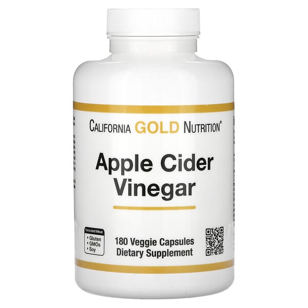 California Gold Nutrition, Apple Cider Vinegar, 180 Veggie Capsules
