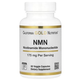 California Gold Nutrition, NMN, 175 mg, 60 cápsulas vegetales