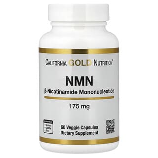 California Gold Nutrition, NMN, 175 mg, 60 vegetarijanskih kapsula