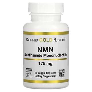 California Gold Nutrition, NMN, Nicotinamide Mononucleotide, 175 mg, 60 Veggie Capsules
