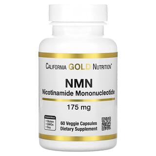 California Gold Nutrition, NMN, 175 mg, 60 cápsulas vegetales