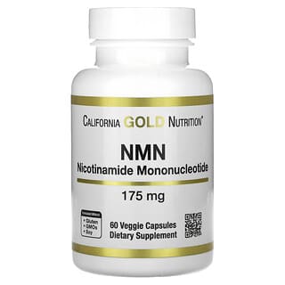 California Gold Nutrition, NMN, 175 mg, 60 cápsulas vegetales