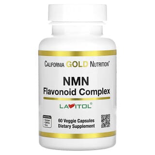 California Gold Nutrition, NMN、ニコチンアミドモノヌクレオチド、フラボノイド複合体、ベジカプセル60粒