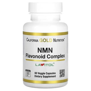 California Gold Nutrition, комплекс флавоноїдів із NMN, 60 рослинних капсул