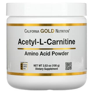 California Gold Nutrition, Acetil L-carnitina, Aminoácido en polvo, 100 g (3,53 oz)