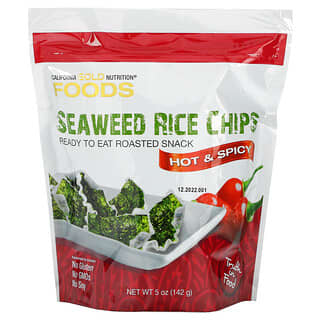 California Gold Nutrition, Seaweed Rice Chips, Hot & Spicy, 5 oz (142 g)