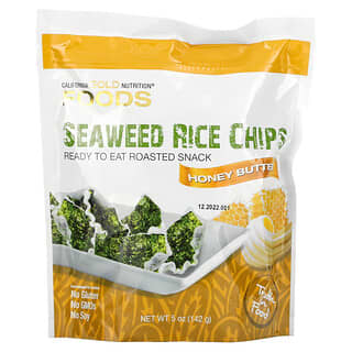 California Gold Nutrition, Seaweed Rice Chips, Seetang-Reis-Chips, Honig-Butter, 142 g (5 oz.)