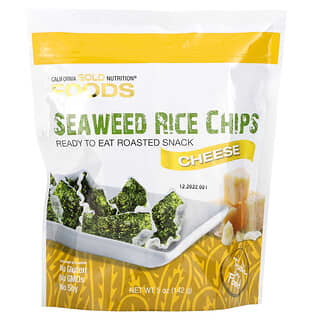 California Gold Nutrition, Seaweed Rice Chips, Seetang-Reis-Chips, Käse, 142 g (5 oz.)