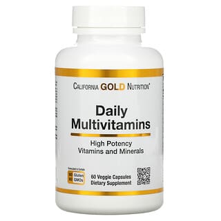 California Gold Nutrition, Multivitamines quotidiennes, 60 capsules végétales