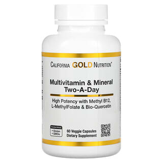 California Gold Nutrition, マルチビタミン＆ミネラル、1日2粒、ベジカプセル60粒