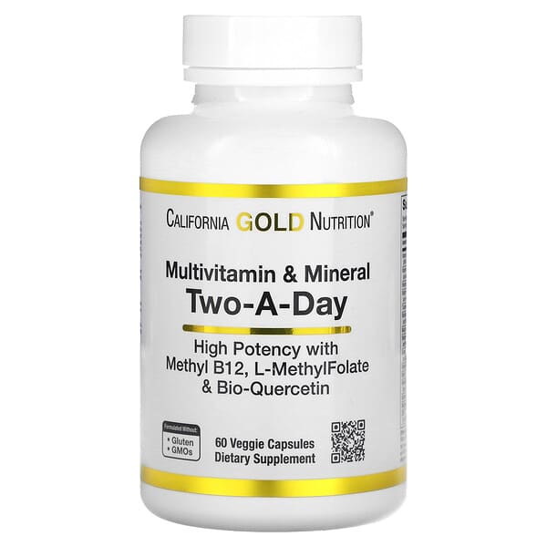 California Gold Nutrition, マルチビタミン＆ミネラル、1日2粒、ベジカプセル60粒