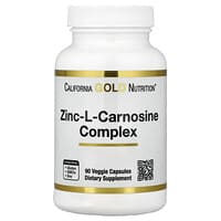 California Gold Nutrition, комплекс с цинк-L-карнозином, 90 вегетарианских капсул