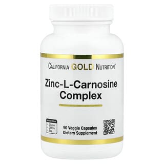 California Gold Nutrition, L-肌肽鋅復合物，90 粒素食膠囊