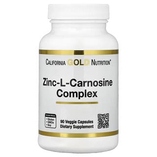 California Gold Nutrition, Complex de zinc-L-carnosină, 90 de capsule vegetale