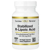 Stabilized R-Lipoic Acid with Bio-Enhanced® Na-RALA and Biotin, 120 Veggie Capsules