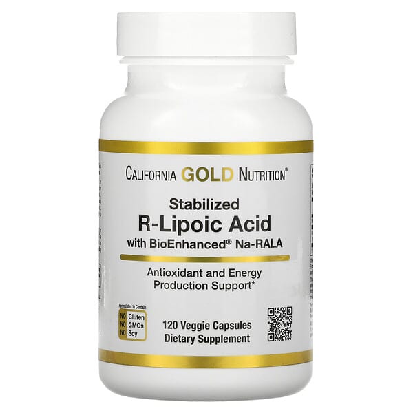 California Gold Nutrition‏, חומצה ליפואית מיוצבת של Best‏, 120 כמוסות צמחיות
