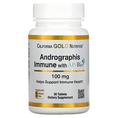 California Gold Nutrition, Andrographis Immune with AP-BIO, 100 mg, 30 Tablets