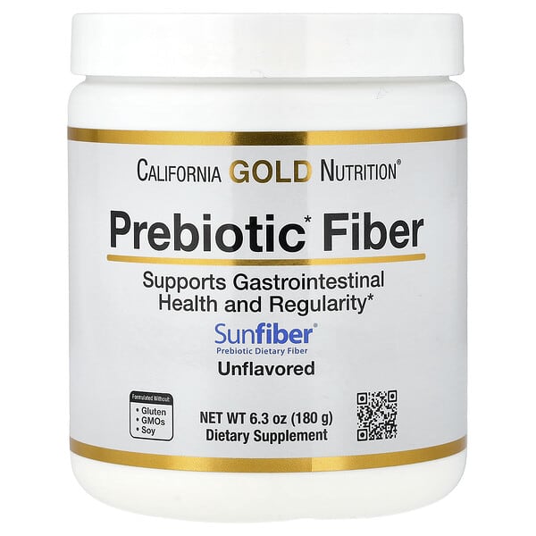 California Gold Nutrition, 프리바이오틱 섬유소, 180g(6.3oz)